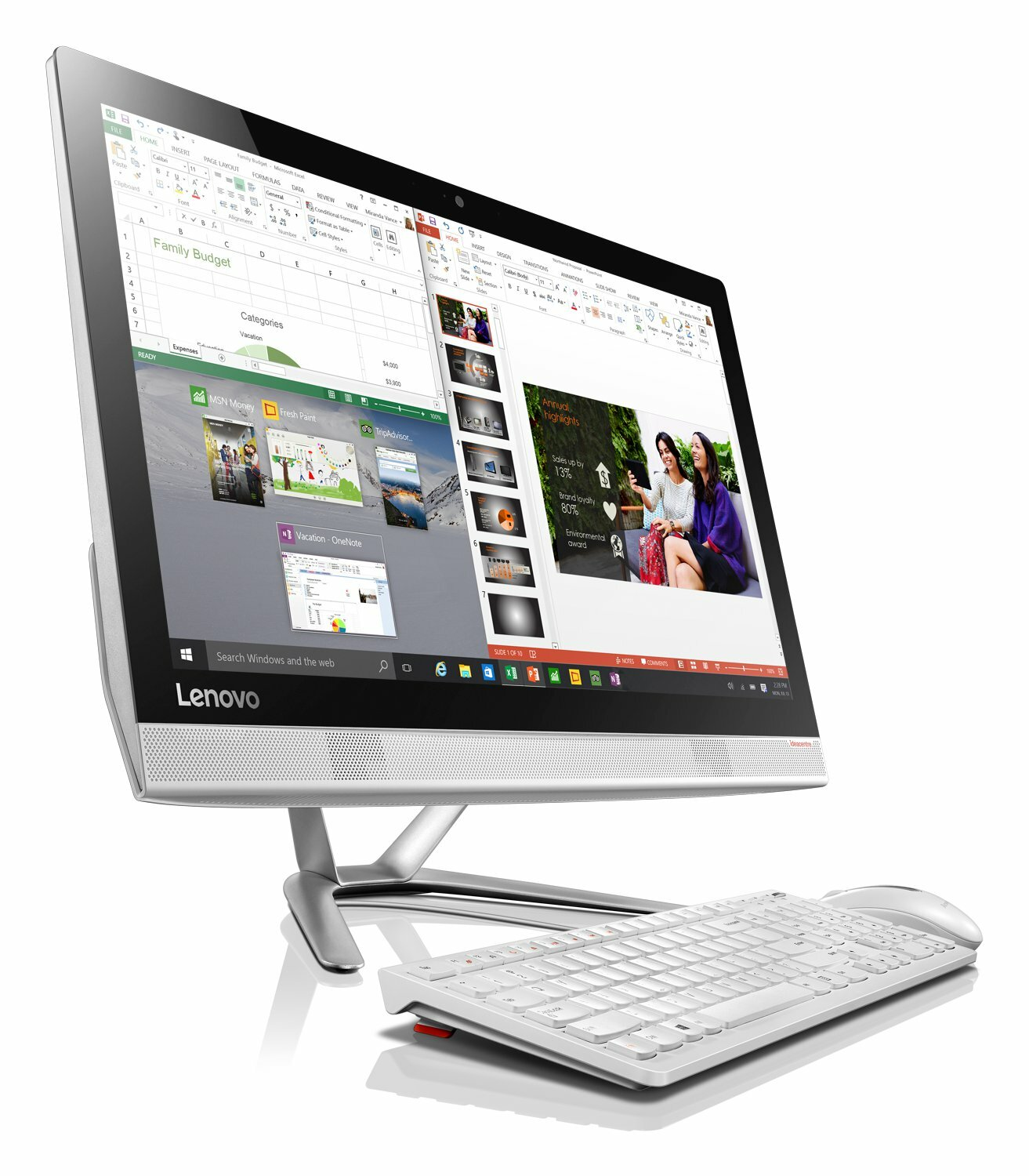 Komputer All-in-One LENOVO Ideacentre AIO 300-23ISU Biały F0BY00PBPB