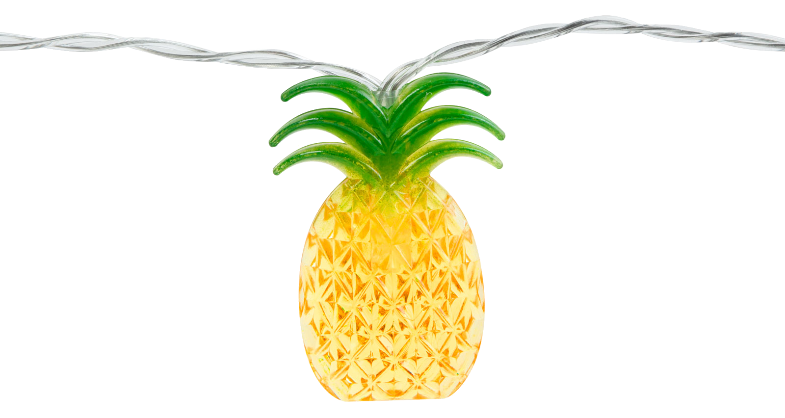 FAMILY DECOR LED fényfüzér, ananász, 1,65 m, 3 x AA, 10 LED, melegfehér (58219B)