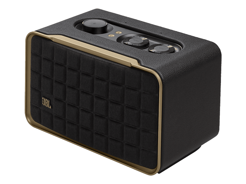 JBL Authentics 200 - Smart-Home-Speaker mit WLAN & Bluetooth (Schwarz)