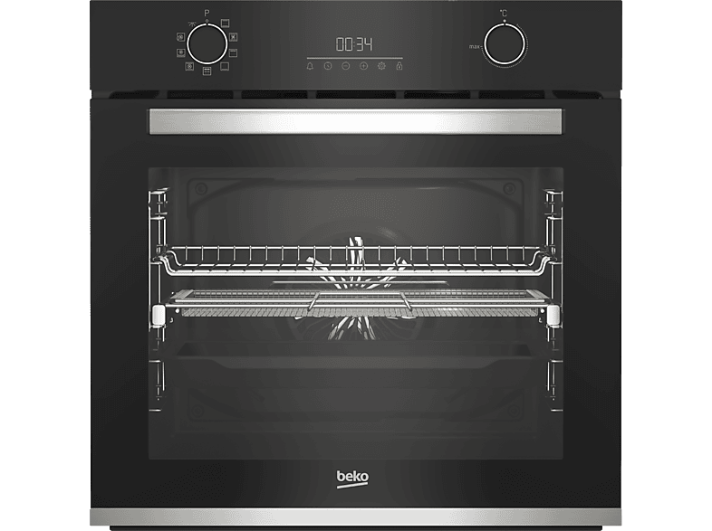 Horno  Bosch HBA372EB0, Multifunción, Pirolítico y por agua, 71 l, Aire  caliente 3D, 59.4 cm, Negro