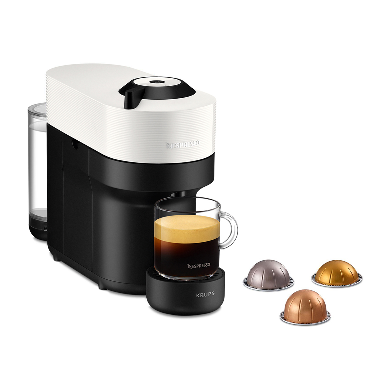 Krups Vertuo Pop Xn9201K Macchina Caffè Capsule, Coconut White