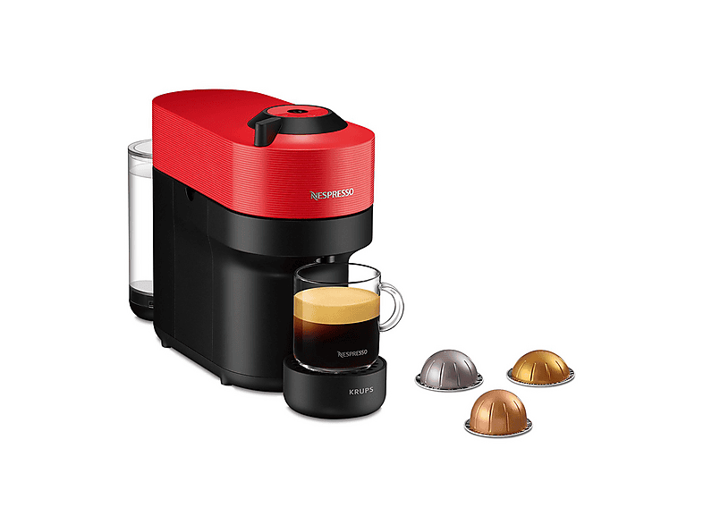 Krups Vertuo Pop Xn9205K Macchina Caffè Capsule, Spicy Red