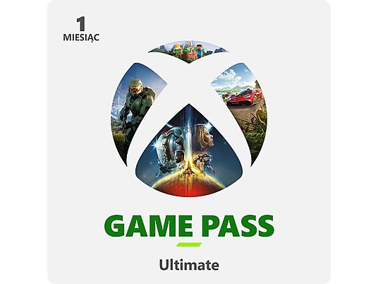 E-KOD Kod aktywacyjny MICROSOFT Xbox Game Pass Ultimate 1 miesiąc