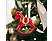 FAMILY CHRISTMAS Karácsonyfa dísz, hintaló, glitteres, 100 x 100 mm (58552)