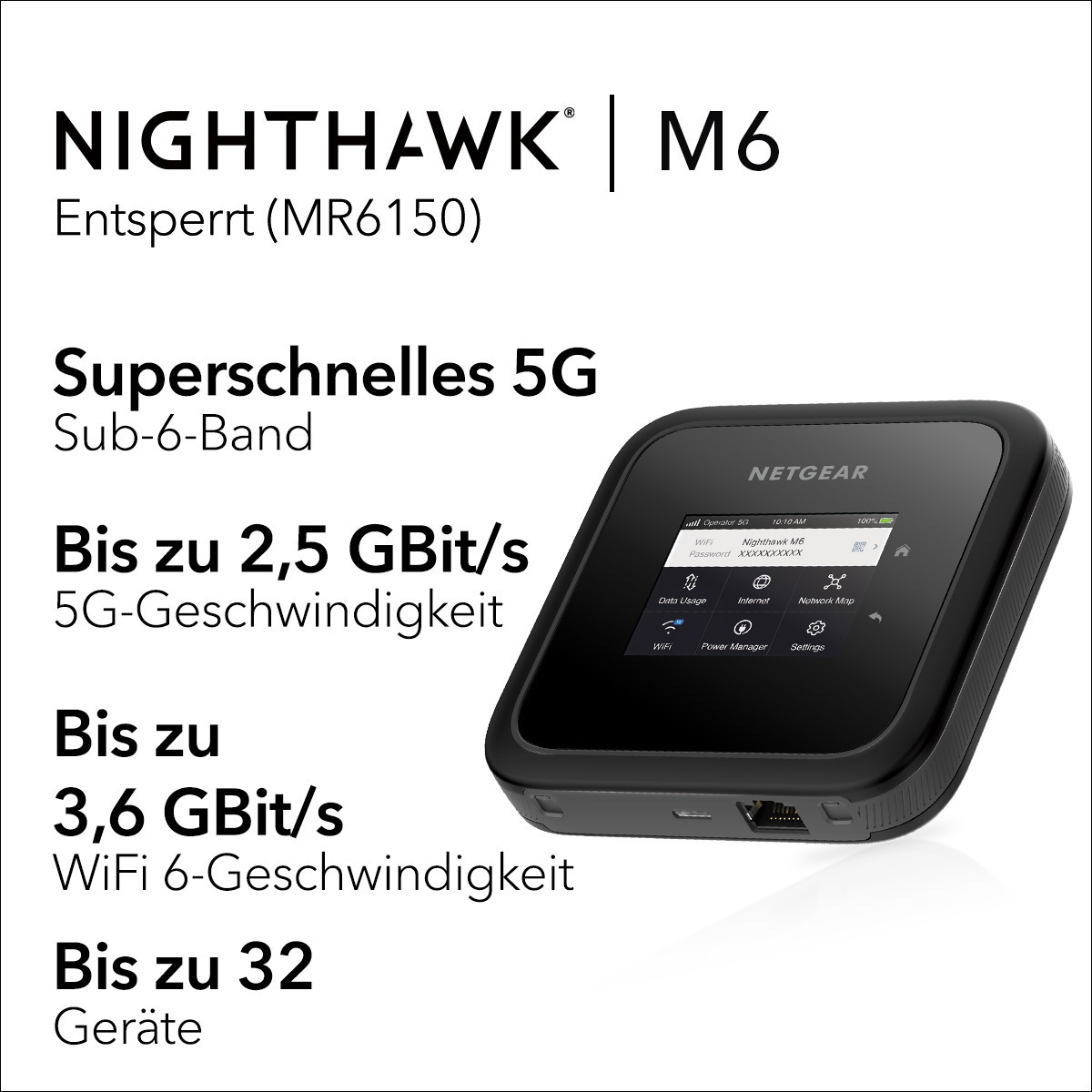 NETGEAR 2,5 Router Gbit/s Nighthawk 5G WiFi6