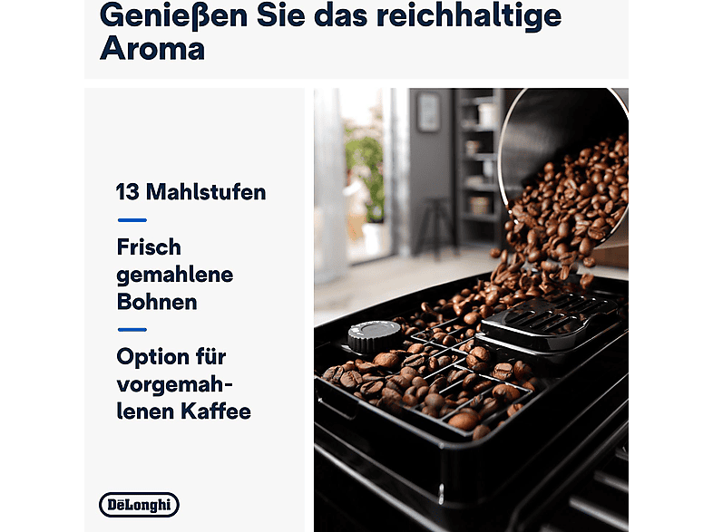 Thumbnail - DELONGHI Magnifica Start Milk ECAM220.60.B - 4 Kaffeerezepte, cremiger Milchschaum, Direktwahltasten, einfache Bedienung...