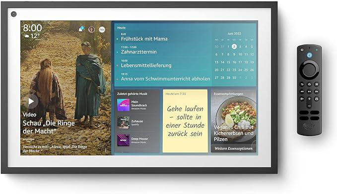 AMAZON Echo Show 15 + Fernbedienung Smart Speaker, Black Smart 