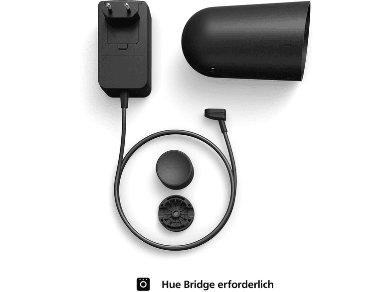 Philips Hue Secure, Überwachungskamera (Anzahl Kameras: 1, für Innen + Außen, Nachtsichtfunktion, Akkubetrieb, Schwarz) — Foto 4 von 5