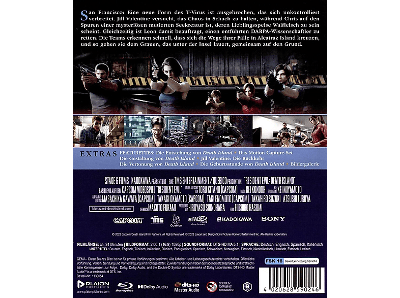 Thumbnail - Resident Evil: Death Island Blu-ray