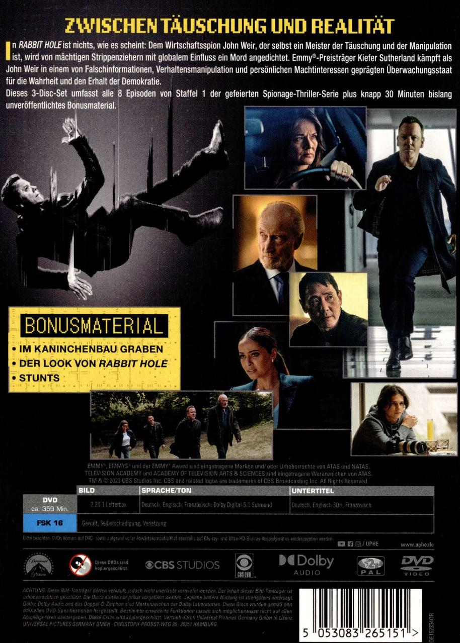 DVD-Cover mit mehreren Bildern und Text in verschiedenen Sprachen. Fokus auf Filminhalt.
