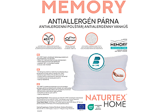 NATURTEX Memory antiallergén félpárna, 50x70cm, 1000g