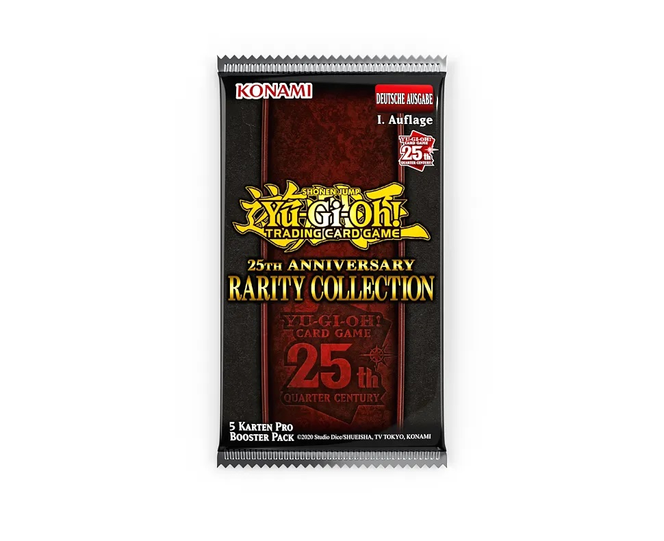 Booster Pack KONAMI YGO Sammelkarten Rarity 25th DIGITAL Coll. 3er Anniversary ENTERTAINM.