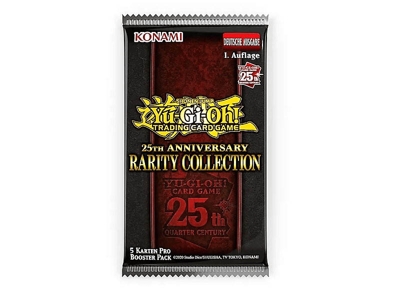 ENTERTAINM. Rarity Pack DIGITAL 25th 3er YGO Anniversary KONAMI Booster Coll. Sammelkarten
