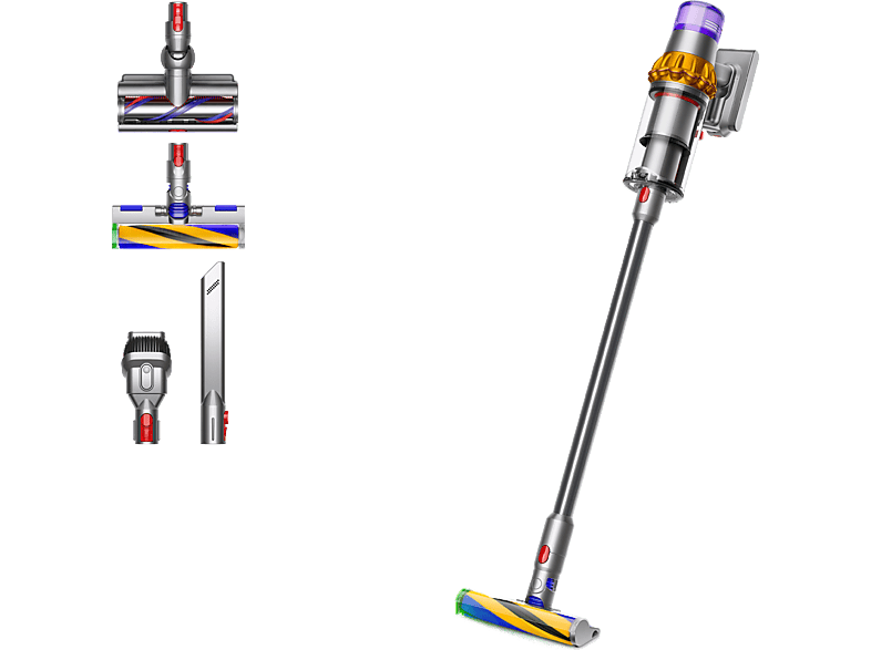 DYSON V15 Detect Kablosuz Şarjlı Dikey Süpürge Sarı Nikel