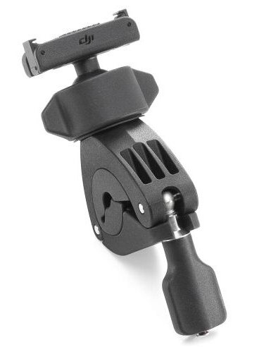 Czarny, przenośny stabilizator gimbal do aparatu lub telefonu.