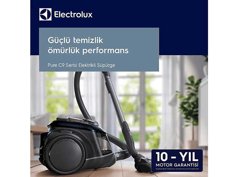 ELECTROLUX PUREC9 PC91-8STM 650 W 1.6 lt Toz Torbasız Elektrikli Süpürge Uzay Mavisi_13