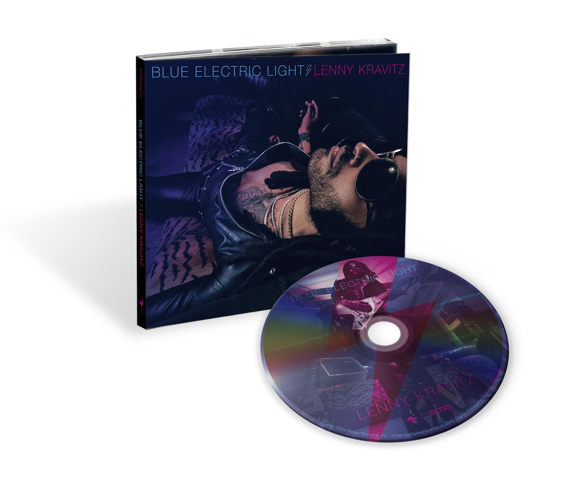CD und Albumcover. Das Cover zeigt Lenny Kravitz, die CD ein Sterndesign, beides auf weißem Hintergrund.