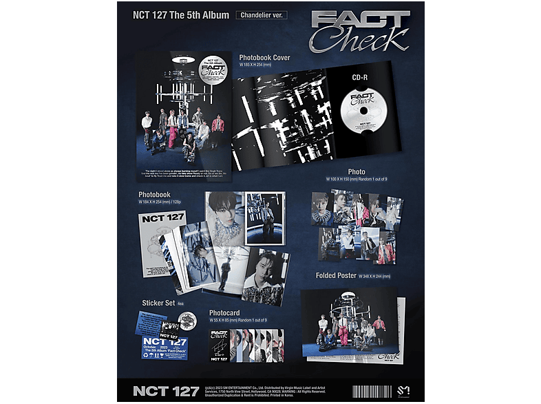 Nct 127 - The 5TH Album 'fact Check' (CD Chandelier Ver.) [CD]