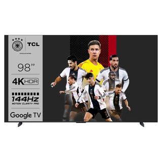 TCL 98UHD870 (98 Zoll, 4K HDR TV mit Google TV und Game Master Pro 2.0, 144Hz Motion Clarity Pro, Sprachassistent)