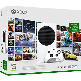 Xbox Series S 512 Go - Starter Pack - Console de jeu - Blanc/Noir