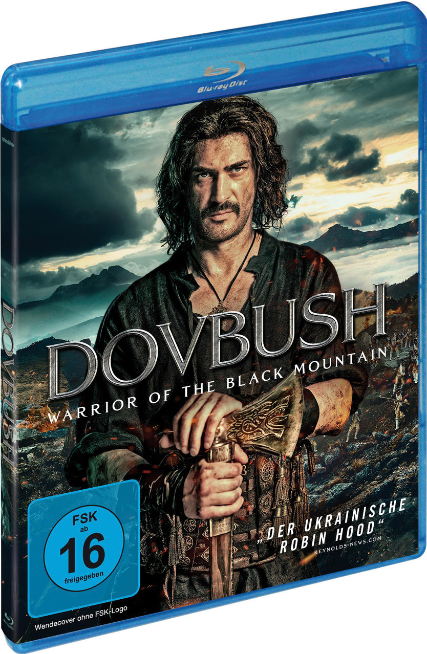 Eine DVD-Box mit einem Mann, der ein Schwert hält.