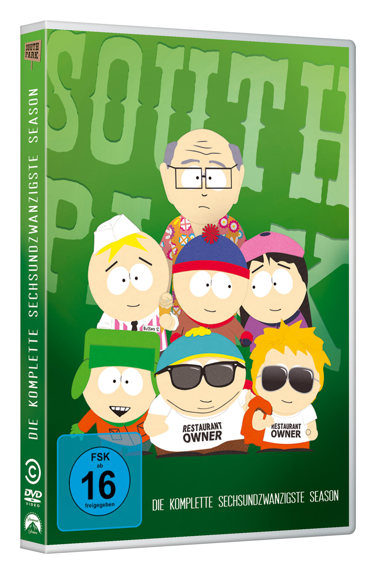 Das Cover der South Park DVD, mit Figuren.