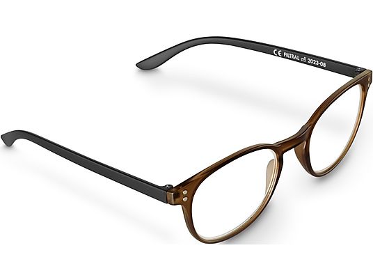 HAMA 96235 +2.5 dpt - Lesebrille (Braun/Schwarz Matt)