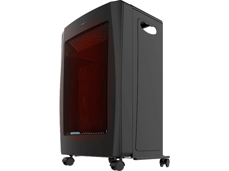 Estufa de gas - Cecotec ReadyWarm 4200 BlueFlame Foldable, 4.2 kW, 2 niveles, Llama azul, Bombonas hasta 15 kg, Plegable, Black