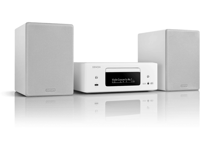 Denon CEOL N12DAB Design-Komplettsystem, White; Kompakt Anlage — Foto 2 von 2