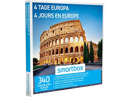 SMARTBOX 4 jours en Europe - Coffret cadeau