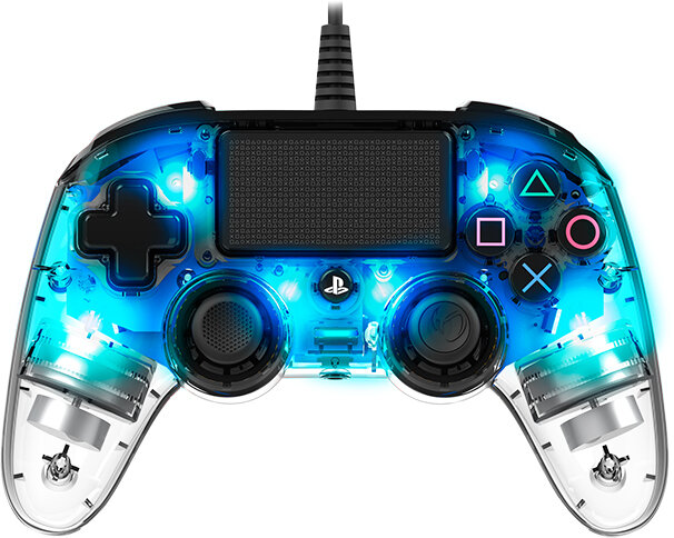 Kontroler BIG BEN Nacon Compact Controller Przezroczysty Niebieski do PS4