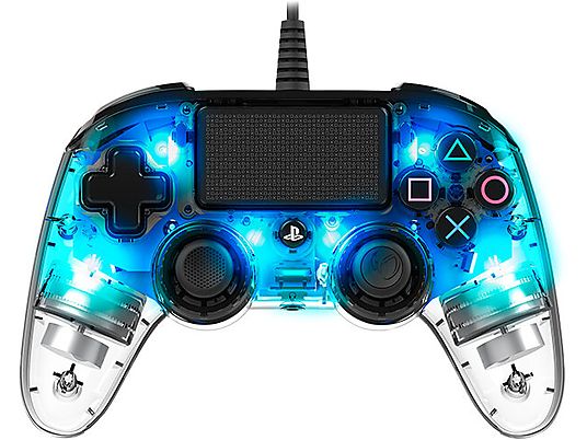 Kontroler BIG BEN Nacon Compact Controller Przezroczysty Niebieski do PS4