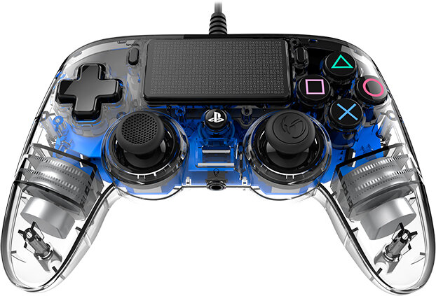 Kontroler BIG BEN Nacon Compact Controller Przezroczysty Niebieski do PS4