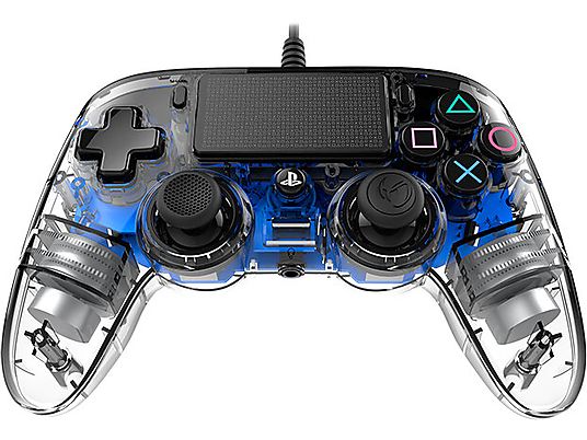 Kontroler BIG BEN Nacon Compact Controller Przezroczysty Niebieski do PS4