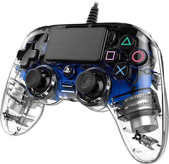 Kontroler BIG BEN Nacon Compact Controller Przezroczysty Niebieski do PS4