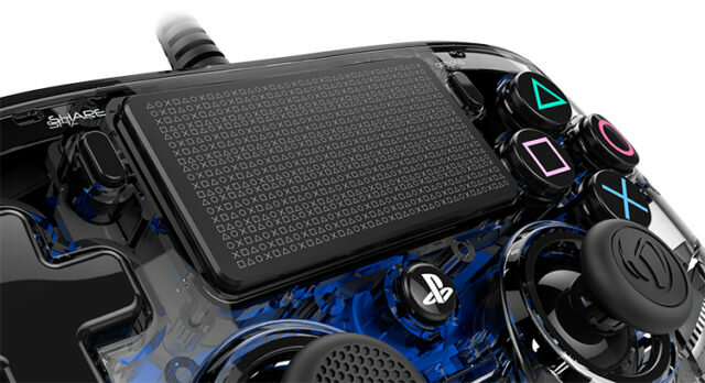 Kontroler BIG BEN Nacon Compact Controller Przezroczysty Niebieski do PS4
