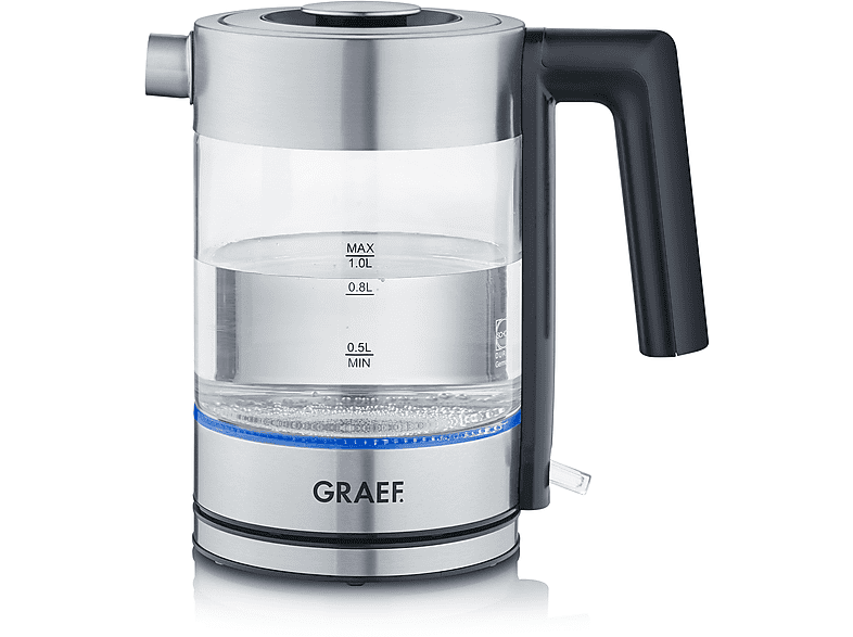 GRAEF WK300 Wasserkocher, Transparent/Edelstahl