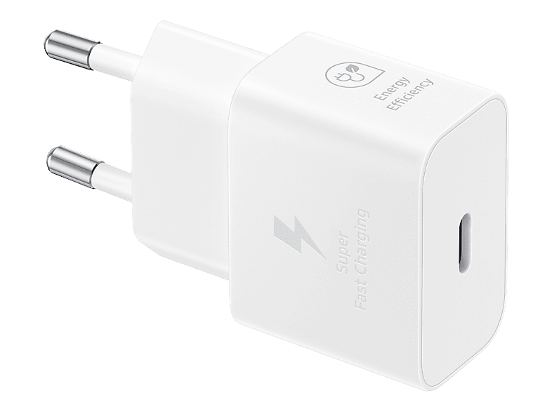 MediaMarkt, Samsung Ep-T2510n Schnellladeadapter Universal 25 W, Weiss, Smartphones, Handy & Navi, Ladetechnik & Zubehör, Universelle Ladegeräte, USB Kabel / Adapter für Handys und Navigation, EP-T2510NWEGEU