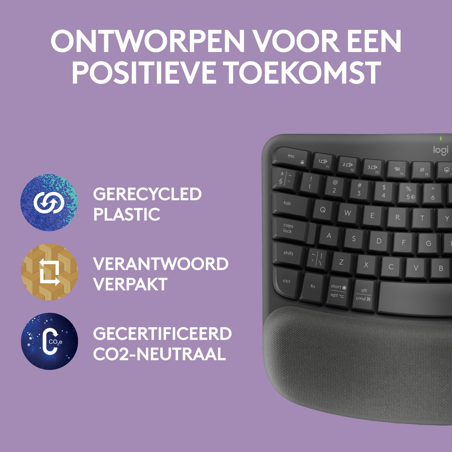 Logitech Wave Keys for Business Ergonomisch - Frans (920-012328) - België