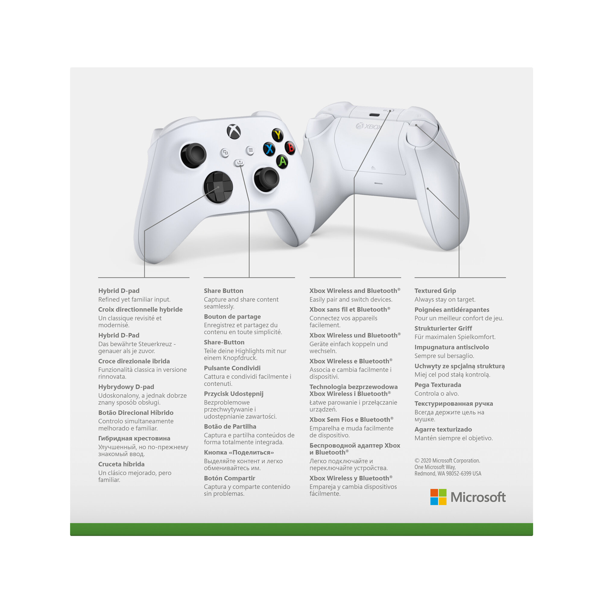 Kontroler bezprzewodowy MICROSOFT QAS-00002 Xbox - Robot White
