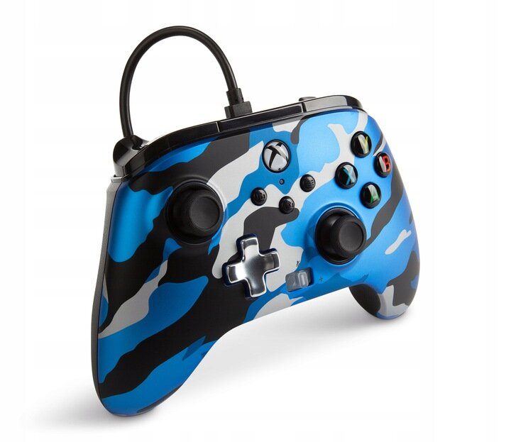Kontroler POWERA Enhanced Wired Controller Camo Blue do Xbox Series/Xbox One