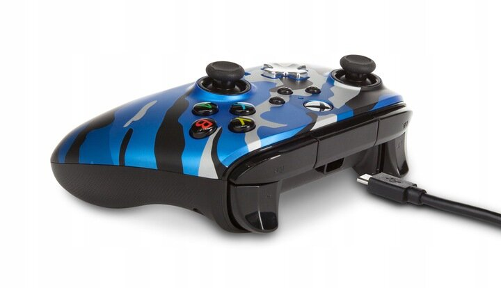 Kontroler POWERA Enhanced Wired Controller Camo Blue do Xbox Series/Xbox One