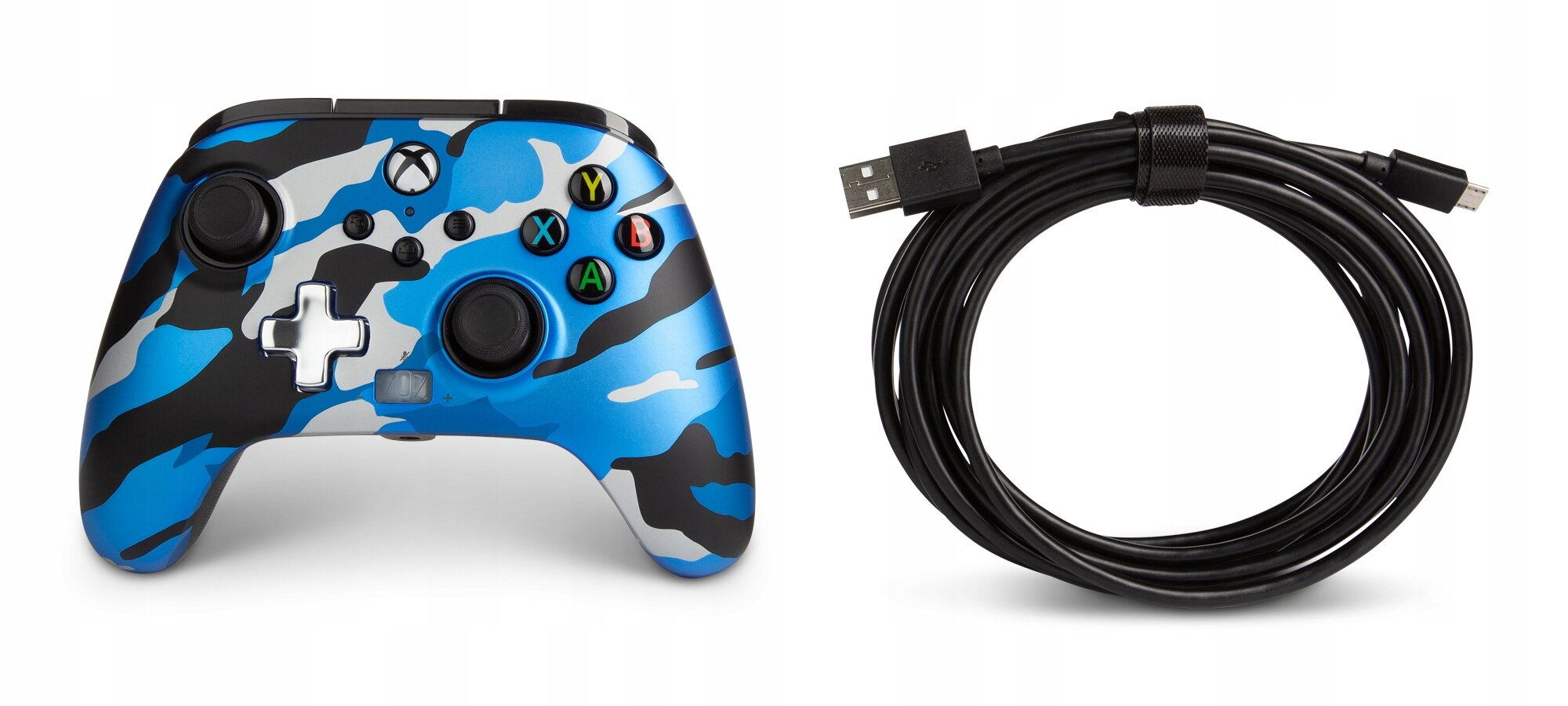 Kontroler POWERA Enhanced Wired Controller Camo Blue do Xbox Series/Xbox One