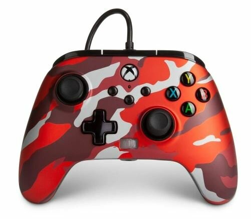 Kontroler POWERA Enhanced Wired Controller Camo Red do Xbox Series/Xbox One