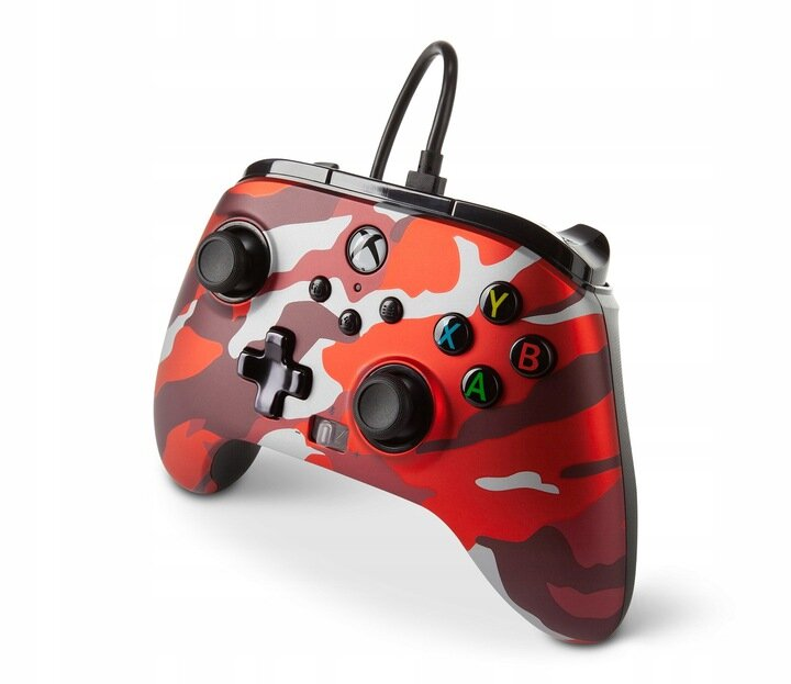 Kontroler POWERA Enhanced Wired Controller Camo Red do Xbox Series/Xbox One