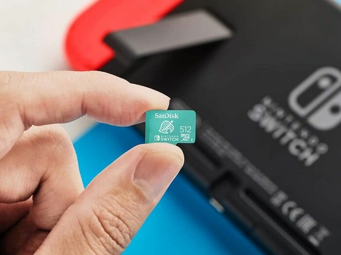 Karta pamięci SANDISK NintendoSwitch MicroSDXC 512GB V30 U3 C10 A1 UHS-1 100MB