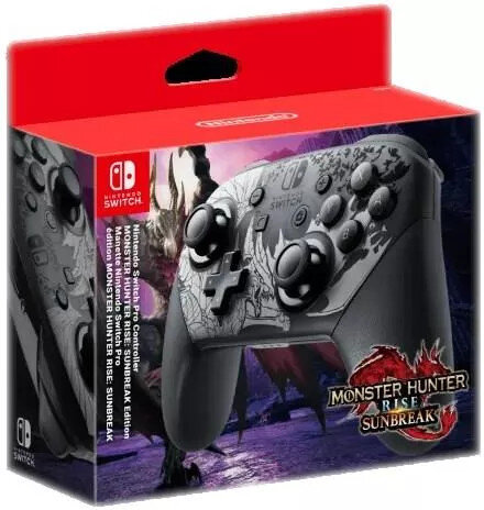 Kontroler bezprzewodowy NINTENDO Pro Controller MH Rise Sunbreak do Nintendo Switch