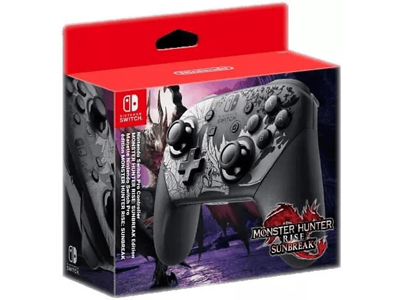 Nintendo Switch - Nintendo Switch Pro モンスターハンター Kontroler bezprzewodowy NINTENDO Pro Controller MH Rise