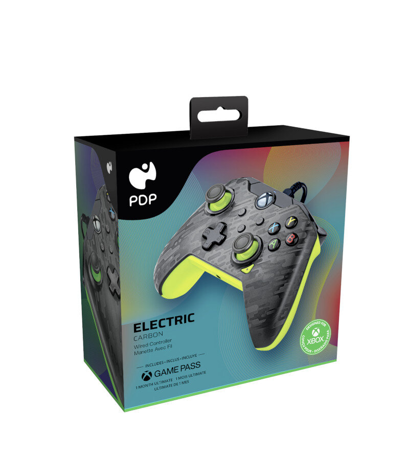 Kontroler PDP Electric Carbon do Xbox Series/Xbox One/PC