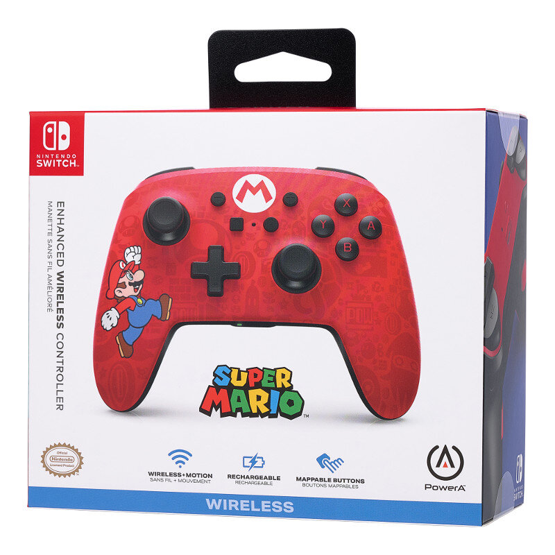 Kontroler bezprzewodowy POWERA Enhanced Wireless Controller Here We Go Mario do Nintendo Switch